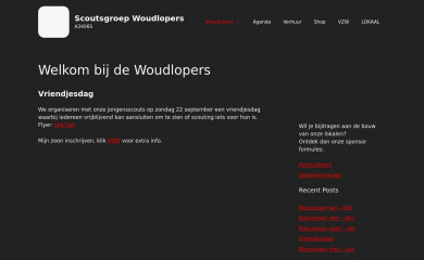 woudlopers.be screenshot