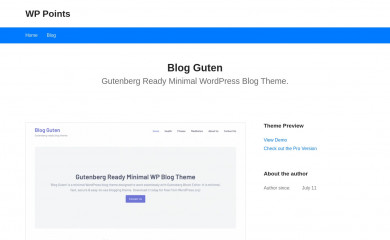 Blog Guten screenshot
