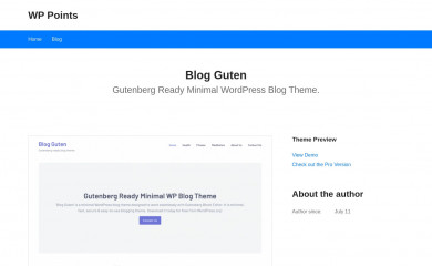 Blog Guten screenshot