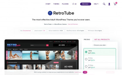 https://www.wp-script.com/adult-wordpress-themes/retrotube/ screenshot