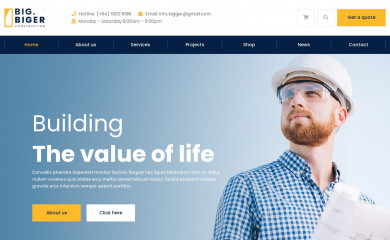 https://wp.vegatheme.com/bigger/ screenshot