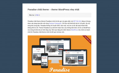 https://wpcanban.com/mua-paradise-child-theme screenshot