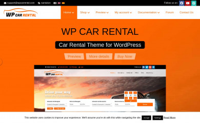 https://www.wpcarrental.com screenshot