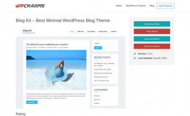 https://wpcharms.com/item/blog-kit/ screenshot