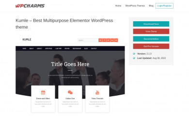 https://wpcharms.com/item/kumle/ screenshot