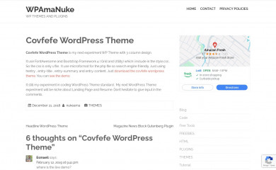 http://wpamanuke.com/covfefe-wordpress-theme screenshot