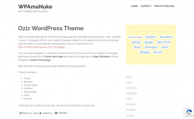 http://wpamanuke.com/oziz-wordpress-theme/ screenshot