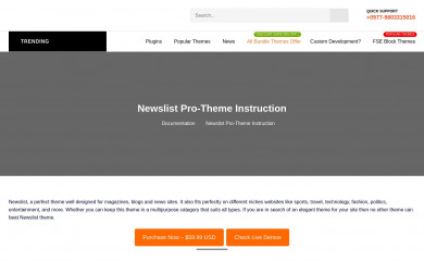 https://wpactivethemes.com/docs/newslist-pro/ screenshot