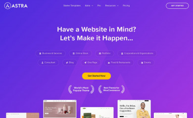 https://wpastra.com/ screenshot