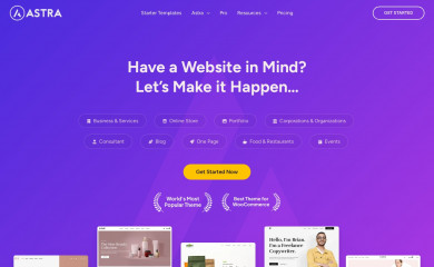 https://wpastra.com/ screenshot