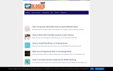 wpbloggertricks.com screenshot