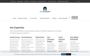wpgateways.com screenshot