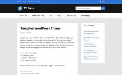 http://wpgurus.net/tungsten/ screenshot