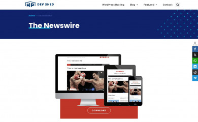 https://wpdevshed.com/themes/the-newswire/ screenshot