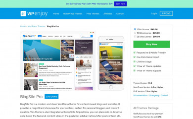 BlogSite Pro screenshot