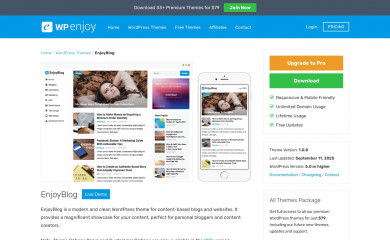 EnjoyBlog screenshot