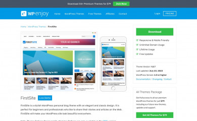 FirstSite screenshot