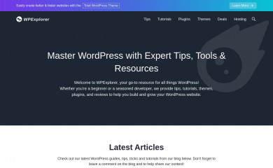 http://wpexplorer.com screenshot