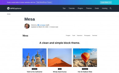 Mesa WPEX screenshot