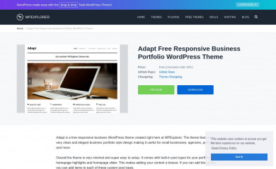 http://www.wpexplorer.com/adapt-free-responsive-wordpress-theme screenshot