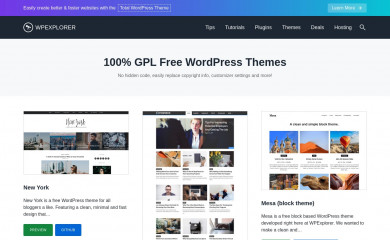 WPEX Blogger screenshot