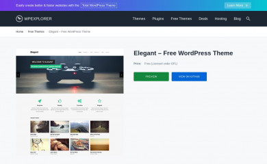 https://www.wpexplorer.com/elegant-free-wordpress-theme/ screenshot