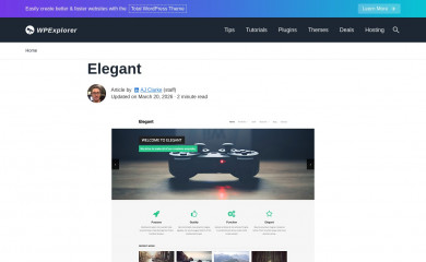 https://www.wpexplorer.com/elegant-free-wordpress-theme/ screenshot