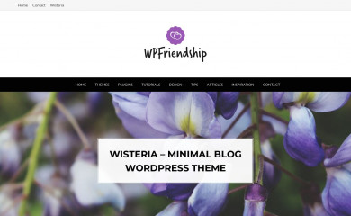 https://wpfriendship.com/wisteria/ screenshot
