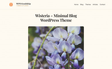 https://wpfriendship.com/wisteria/ screenshot