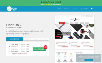 https://wphoot.com/themes/hoot-ubix/ screenshot