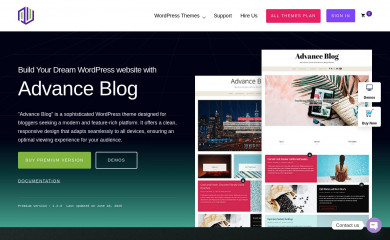 Advance Blog screenshot