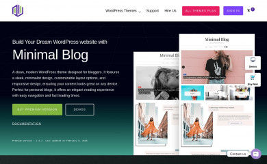 Minimal Blog screenshot