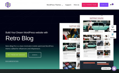 Retro Blog screenshot