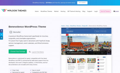 https://wplook.com/product/themes/non-profit/benevolence-church-wordpress-theme/ screenshot