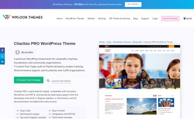 https://wplook.com/theme/charitas-charity-nonprofit-wordpress-theme/ screenshot