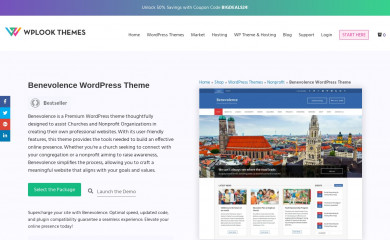 https://wplook.com/theme/benevolence-church-nonprofit-wordpress-theme/ screenshot