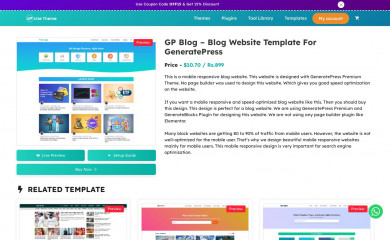 GeneratePress Blog screenshot