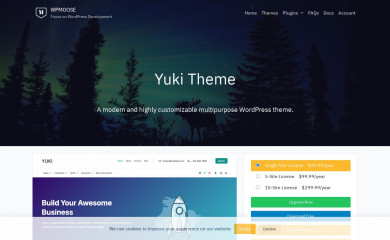 https://www.wpmoose.com/themes/yuki-theme screenshot