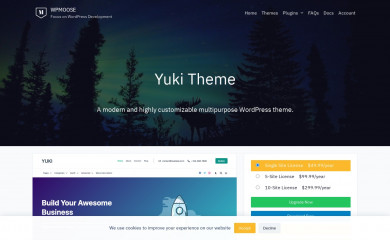 https://www.wpmoose.com/themes/yuki-theme screenshot