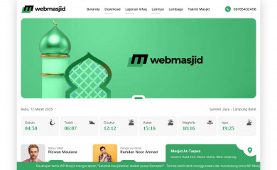 WP Masjid screenshot