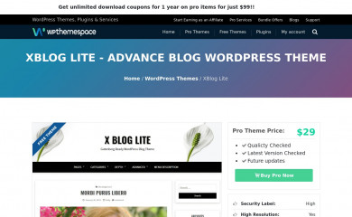 X Blog Lite screenshot