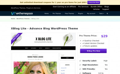 X Blog Lite screenshot