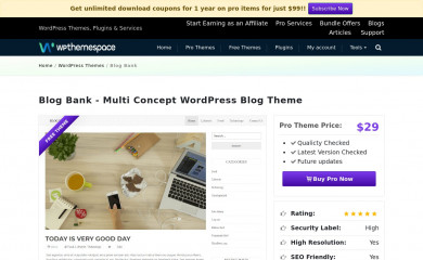 https://wpthemespace.com/product/blog-bank/ screenshot
