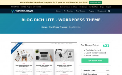 Blog Rich Lite screenshot