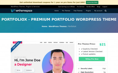PortfolioX screenshot
