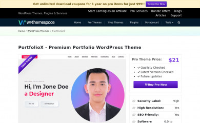 PortfolioX screenshot