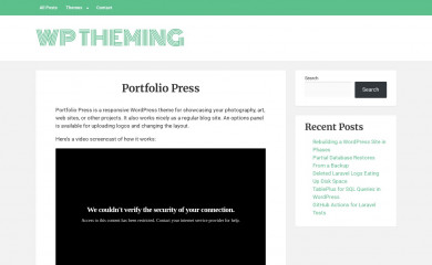 Portfolio Press screenshot