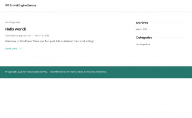 wptravelenginedemo.com screenshot