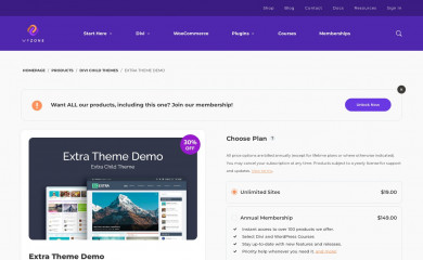 Extra Theme Demo screenshot