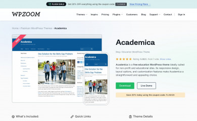 https://www.wpzoom.com/themes/academica/ screenshot